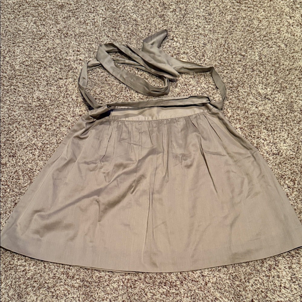 J Crew tan skirt with tie